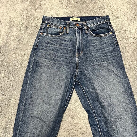 Madewell Jeans Womens 28 Mom High Rise Ankle Blue Denim Pants - Picture 3 of 11